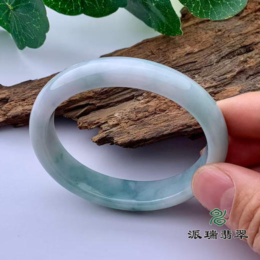 派瑞翡翠 翡翠手镯 糯种 飘花 商品图2