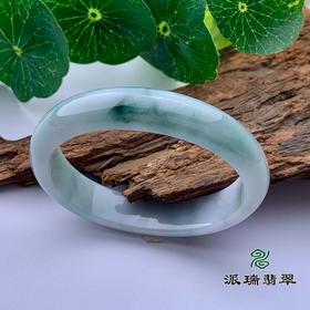 派瑞翡翠 翡翠手镯 糯种 飘花