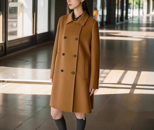 女装25秋冬新品翻领双面羊绒大衣2255-AQ2381 商品图1