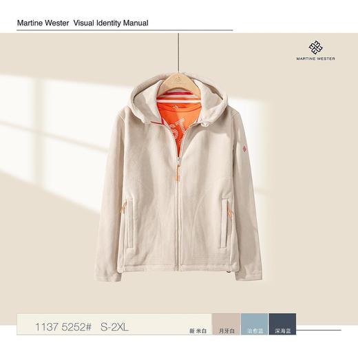 MartineWester女式双面摇粒拉链连帽衫11375252 商品图2