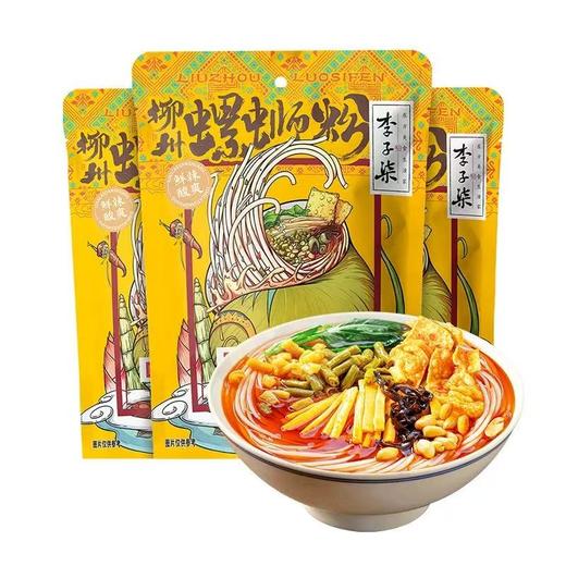 【地推】李子柒柳州螺蛳粉（216g*5）袋装广西柳州速食螺蛳粉方便宵夜 商品图1