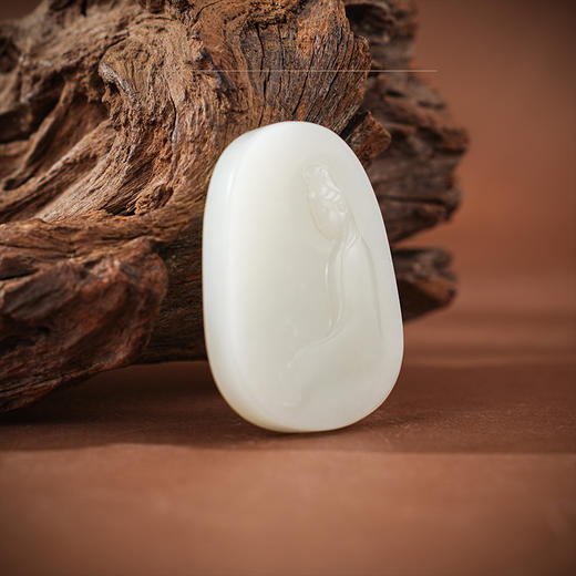 「年礼优选」【修渡】羊脂白玉观音挂件 商品图2