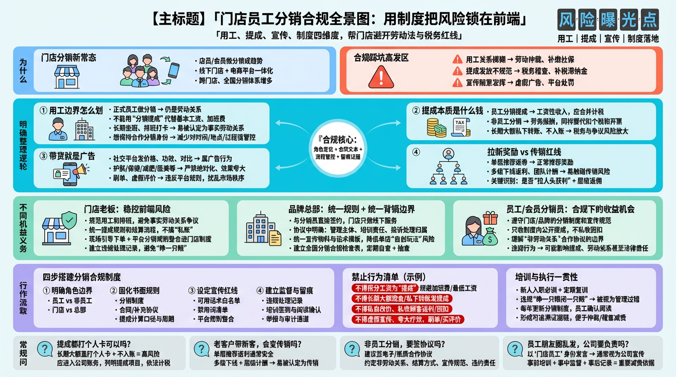 一、员工做分销员，用工关系怎么划分才安全？