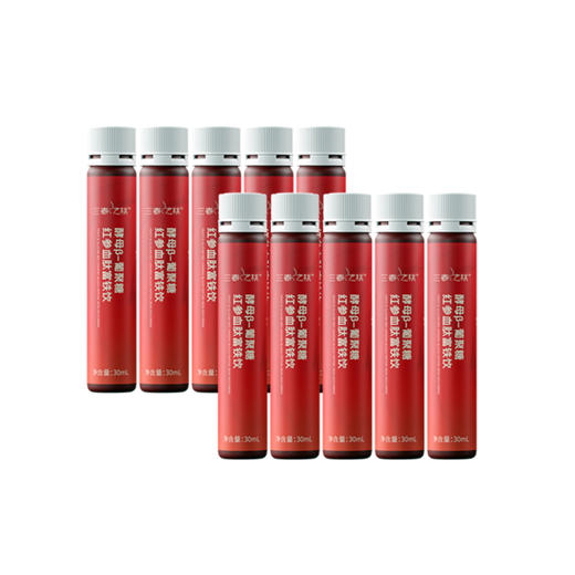 三春之桃酵母β-葡聚糖红参血肽富铁饮*10瓶 商品图0