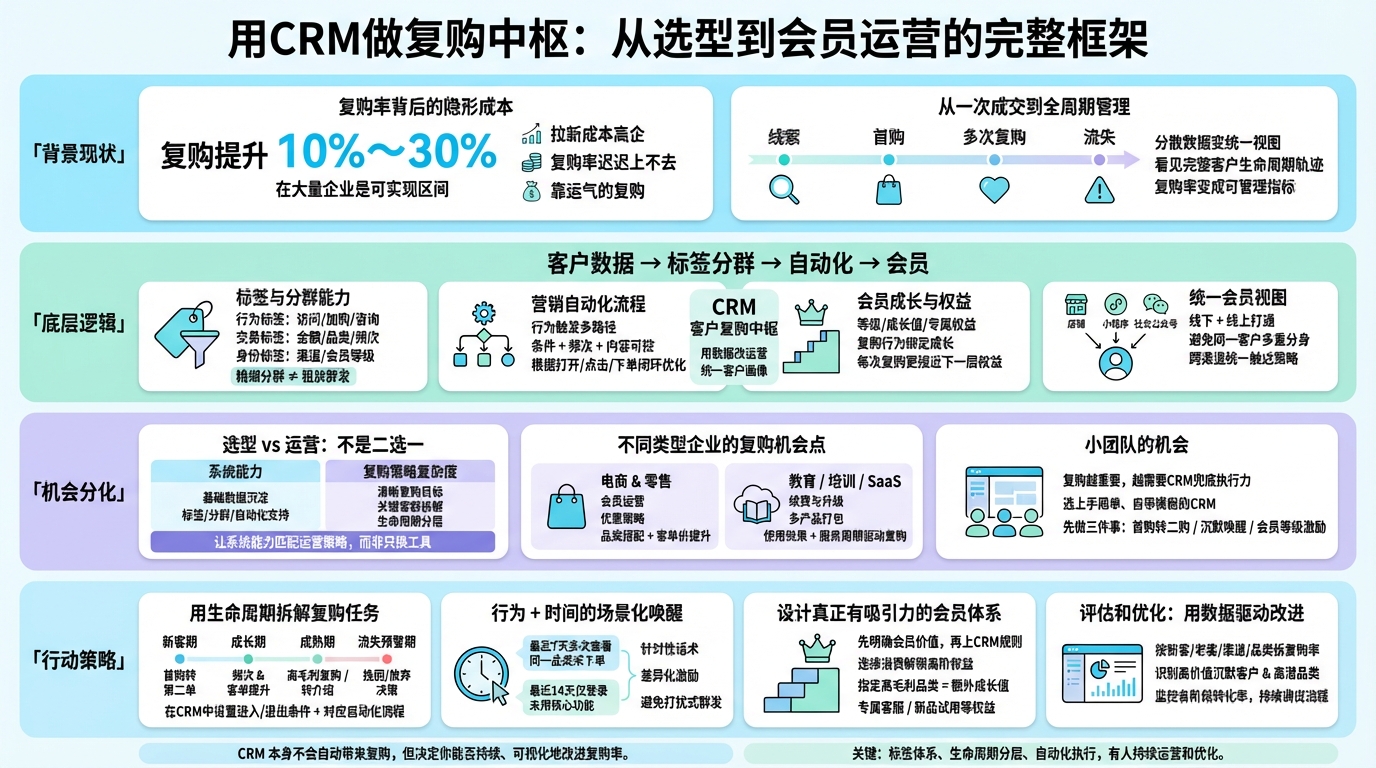 一、为什么提升复购率要从CRM下手？