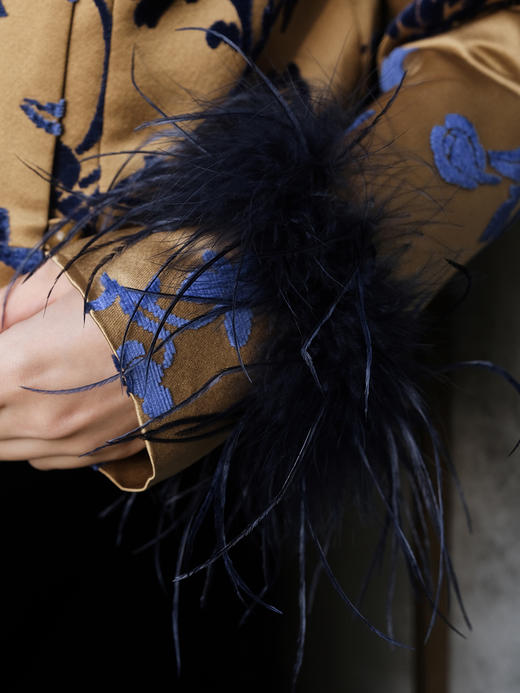 盛唐牡丹 | 富贵牡丹真丝漳缎短外套 商品图3