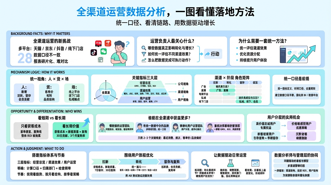 全渠道运营该看哪些关键数据？