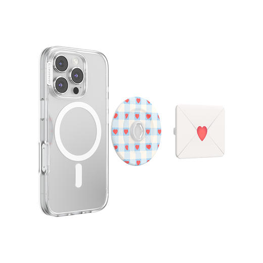 【Something Sweet 甜】情书·MagSafe圆啪嗒 MAGSAFE磁吸手机气囊支架 Round圆啪嗒系列 异形 白色 商品图3