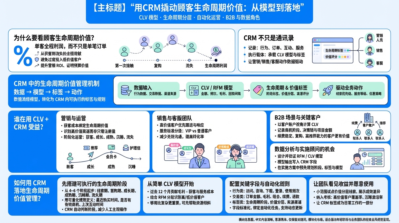 顾客生命周期价值是什么，和CRM有什么关系？