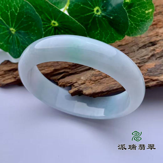 派瑞翡翠 翡翠手镯 糯种 绿色 商品图0