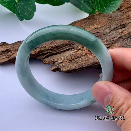 派瑞翡翠 翡翠手镯 糯种 油青 商品图1