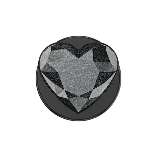 【Something Spicy 辣】浮光之心·MagSafe圆啪嗒 MAGSAFE磁吸手机气囊支架 Round圆啪嗒系列 异形 黑色 爱心 商品图2