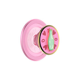 【Something Sweet 甜】叮叮酒瓶·MagSafe圆啪嗒 MAGSAFE磁吸手机气囊支架 Round圆啪嗒系列 粉色