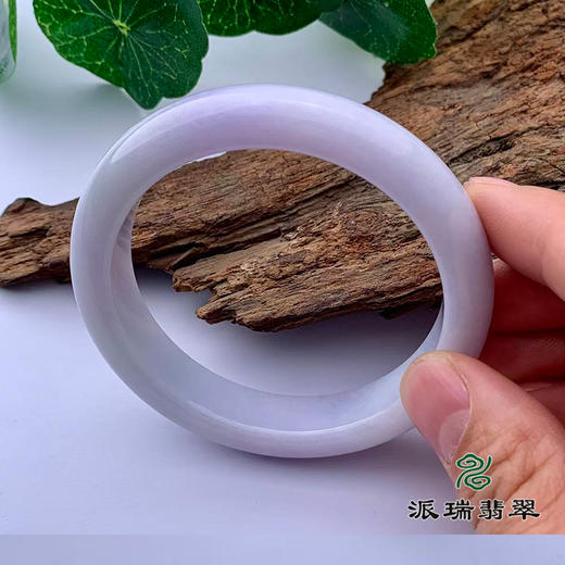派瑞翡翠 翡翠手镯 糯种 紫色 商品图1