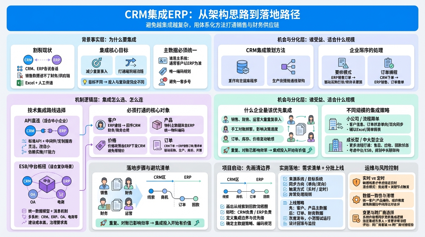 一、CRM集成ERP前要先想清楚什么