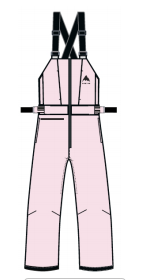 26/27BURTON雪服U DRYRIDE 2L BASIC BIB Ballet Slipper