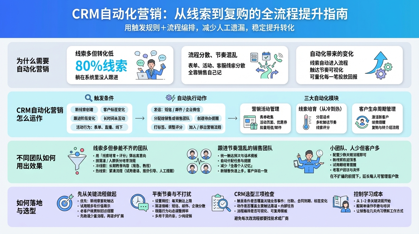 CRM自动化营销都包含哪些核心功能？