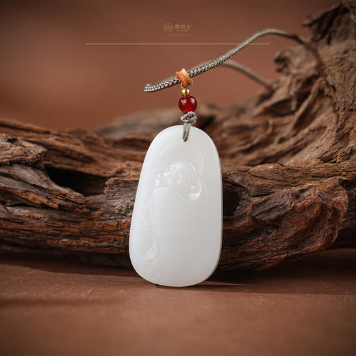 「年礼优选」【知礼】羊脂白玉佛牌 商品图1