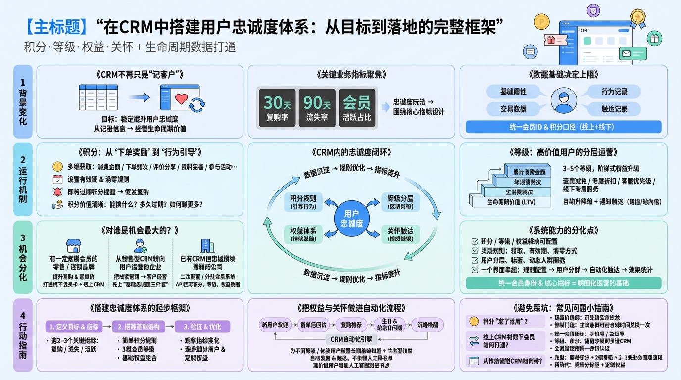 一、在CRM里做忠诚度，先想清楚哪些目标与数据？