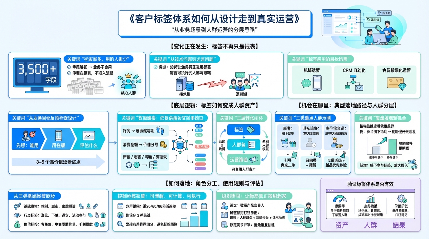 一、客户标签体系落地要从哪几步规划？