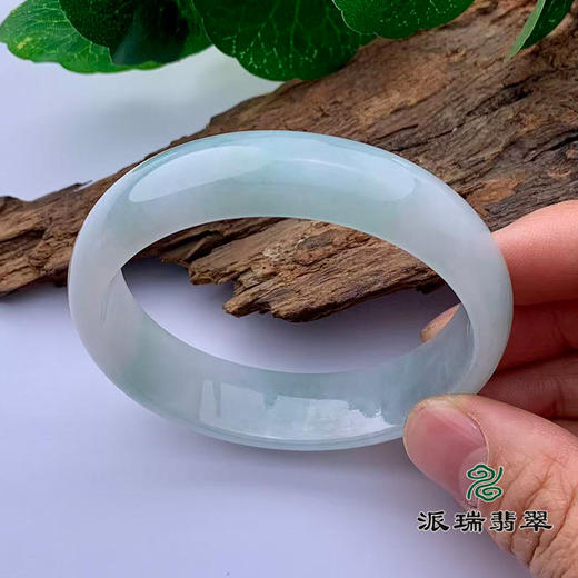 派瑞翡翠 翡翠手镯 糯种 飘花 商品图3