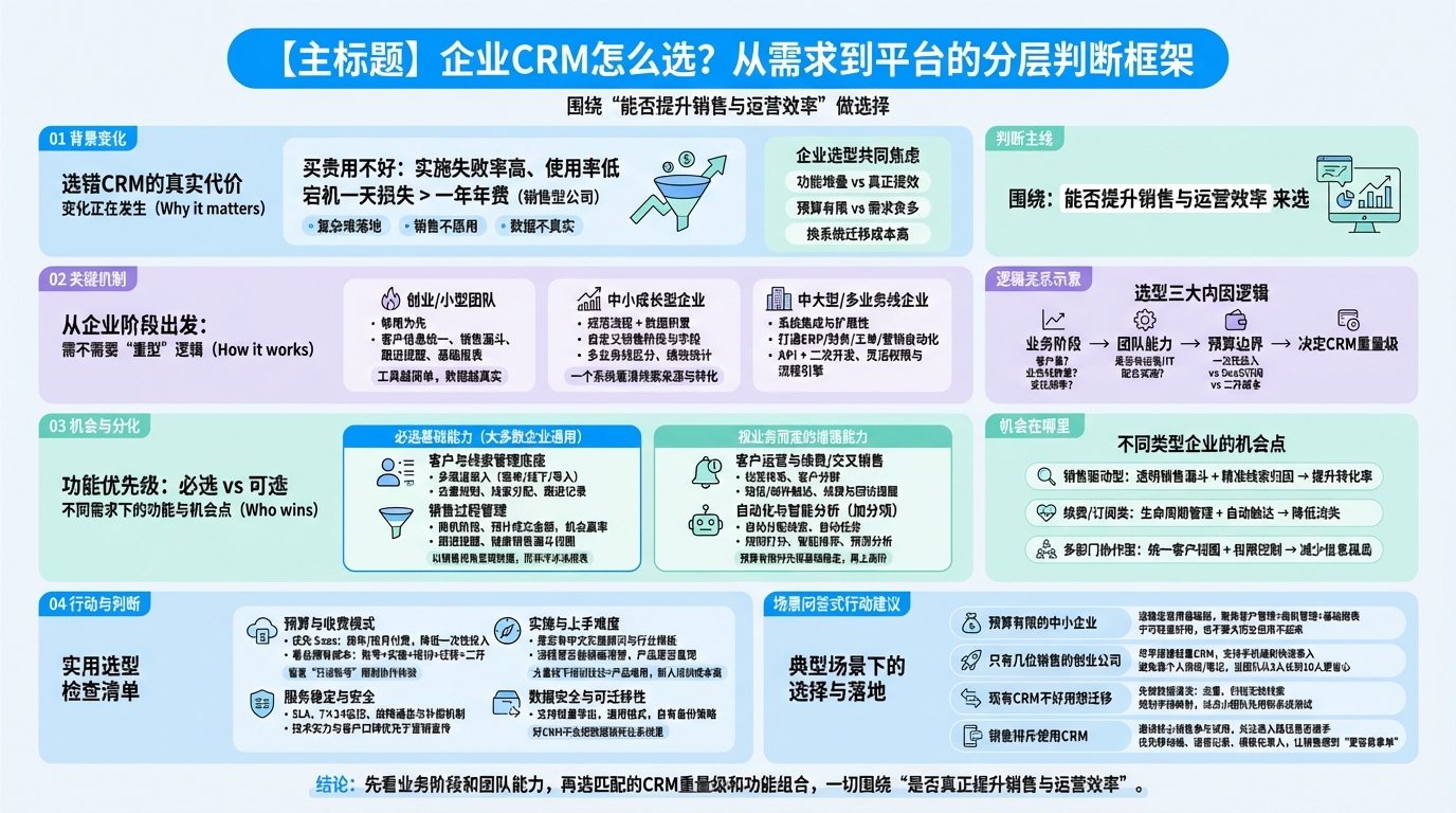 评估企业现状：你到底需不需要“重型”CRM？