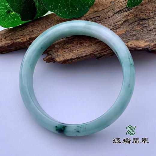 派瑞翡翠 翡翠手镯 糯种 飘花 商品图4