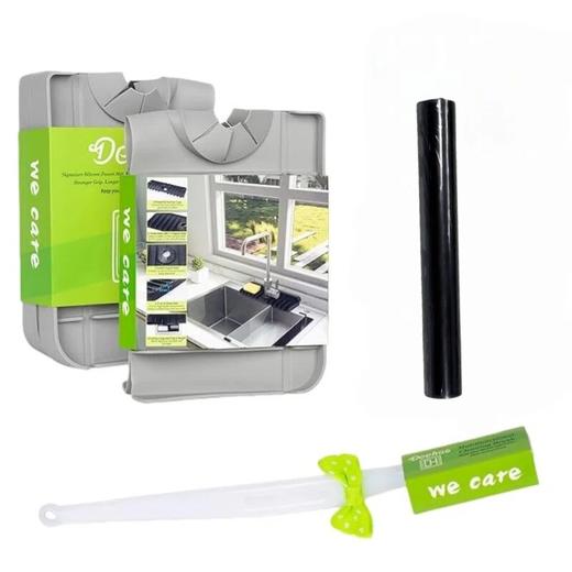 Deehas 厨房硅胶水龙头垫套装 商品图1