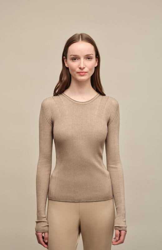 Frauenschuh - Avrildyed-Rb - Cashmere - 女装 - 套头衫 - 羊毛色 商品图3