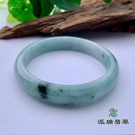 派瑞翡翠 翡翠手镯 糯种 飘花 商品图2