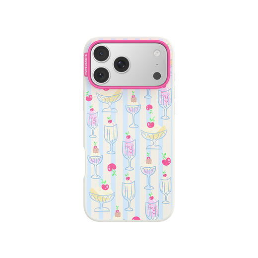 【Something Sweet 甜】冰淇淋集合 POPCASE手机壳 MagSafe Popcase磁吸款 蓝色 条纹 拼贴 iPhone17/16/15/14/13 商品图2