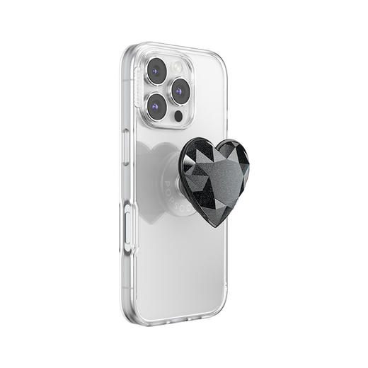 【Something Spicy 辣】浮光之心 POPGRIP泡泡骚手机粘贴式气囊支架 Popout异形系列 黑色 爱心 商品图3