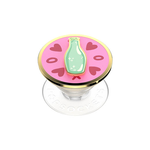【Something Sweet 甜】叮叮酒瓶 POPGRIP泡泡骚手机粘贴式气囊支架 Backspin旋转系列 粉色 爱心 商品图0