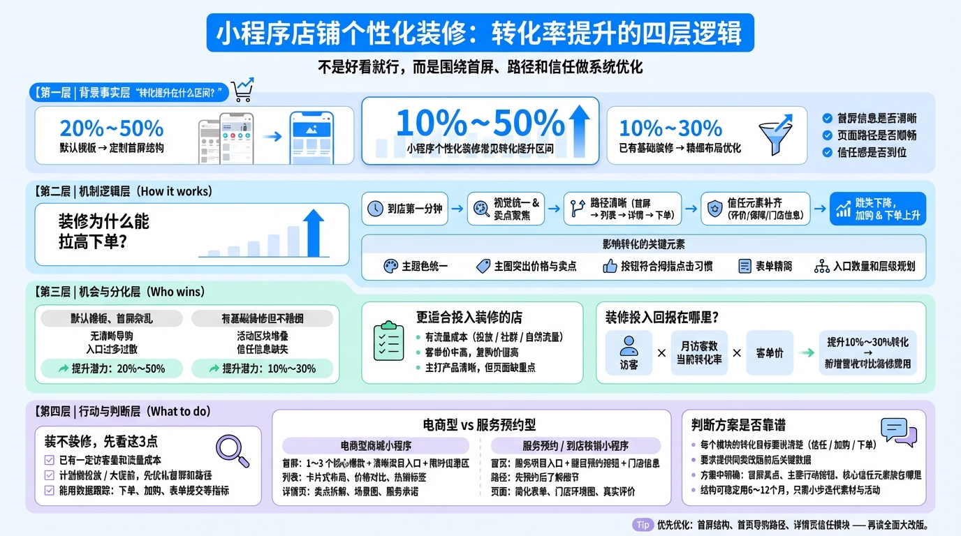 个性化店铺装修，理论上为什么能提升转化？