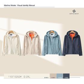 MartineWester女式双面摇粒拉链连帽衫11375252