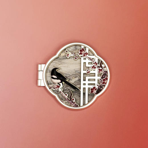 嘉德文创 | 往来千载喜鹊登梅花窗冰箱贴《梅花村》 商品图0