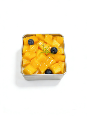 芒果奶油盒子蛋糕