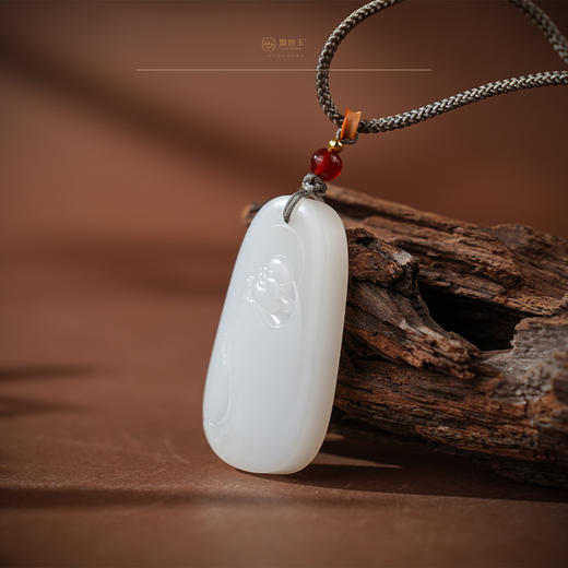 「年礼优选」【知礼】羊脂白玉佛牌 商品图3