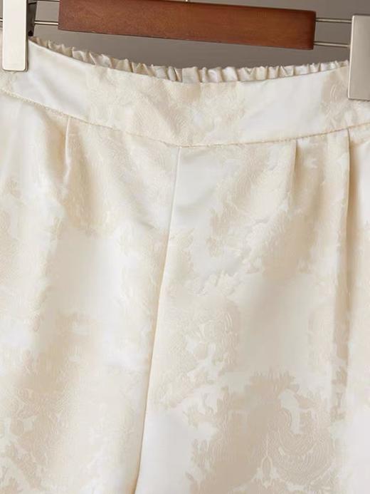 女装25秋冬新品花草印花桑蚕丝长裤2217-434836 商品图2