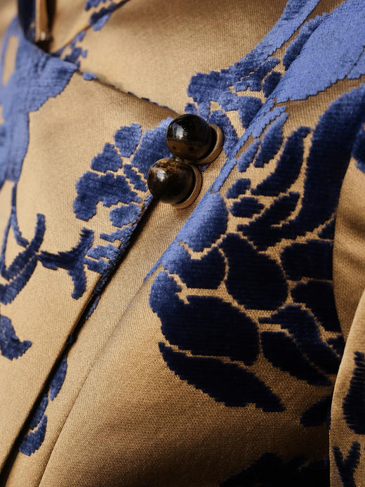 盛唐牡丹 | 富贵牡丹真丝漳缎短外套 商品图4