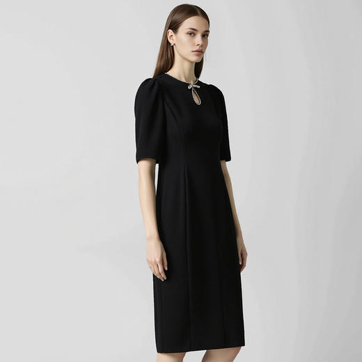 EITIE爱特爱气质镂空修身礼服连衣裙春季新款8177803 商品图9