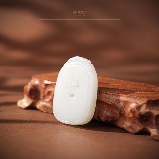 「年礼优选」【莱福】羊脂白玉福牌 商品图1