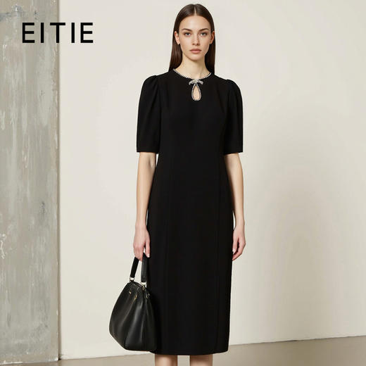 EITIE爱特爱气质镂空修身礼服连衣裙春季新款8177803 商品图1