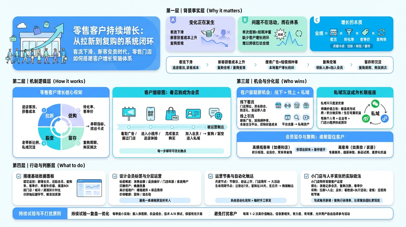 一、零售客户增长的核心框架是什么？