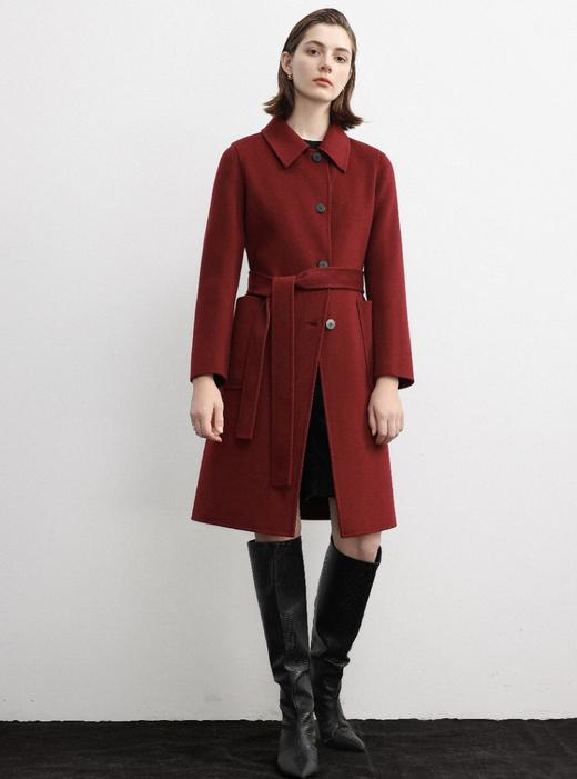 女装25秋冬新品翻领双面绒长大衣2255-AQ2269 商品图2