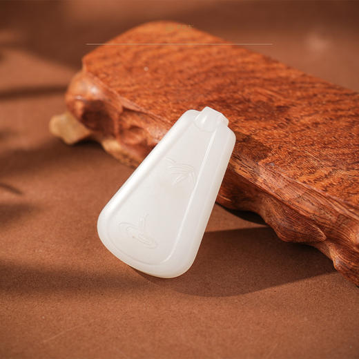 「年礼优选」【听竹】羊脂白玉挂件 商品图3