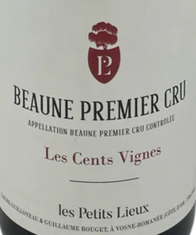 Les Petits Lieux - Beaune 1er Cru"Les Cents Vignes'小酒神酒庄圣维尼伯恩一级园红葡萄酒2023