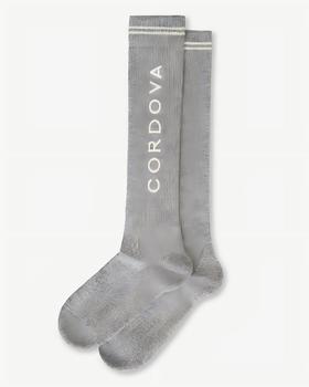 Cordova - Ski Sock - Grey Melange - 女装 - 袜子 - 麻灰