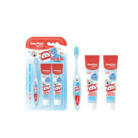 舒客宝贝 护齿1+2套装（健齿牙刷*1+成长牙膏*2）