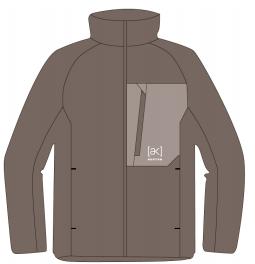 26/27BURTON雪服M AK HELIUM STRETCH FZ DEEP TAUPE / ETHEREA 商品图0